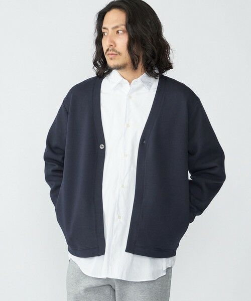 SHIPS / シップス カーディガン・ボレロ | 【WEB限定】SHIPS: ガスコットン ダブルニット 1ボタン カーディガン (セットアップ対応) | 詳細20