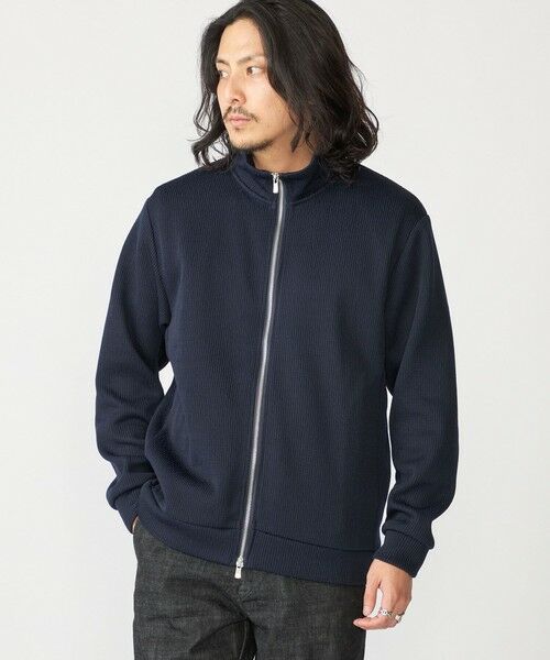 SHIPS / シップス カーディガン・ボレロ | SHIPS:〈手洗い可能〉ドライバーズ ニット ジップ カーディガン(ネイビー)