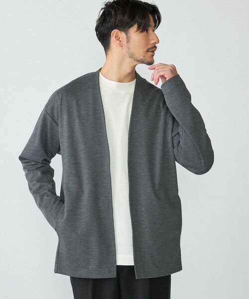 SHIPS / シップス カーディガン・ボレロ | SHIPS: NEW ノーカラー リラックス カーディガン(グレー)