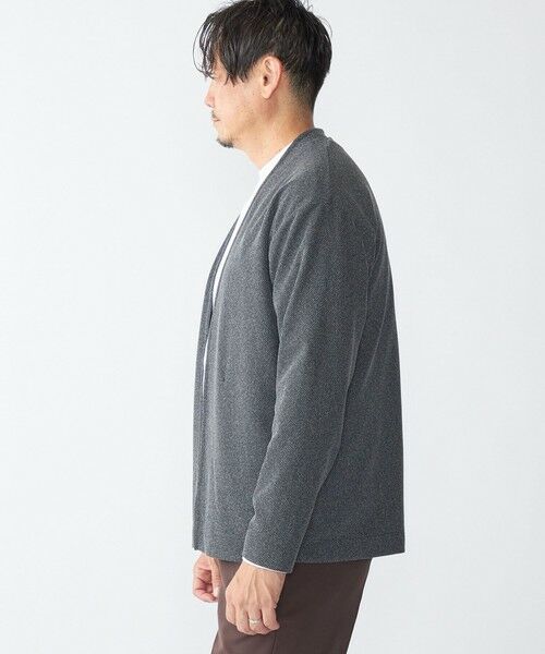 SHIPS / シップス カーディガン・ボレロ | SHIPS:〈手洗い可能〉ドビー メッシュ ノーカラー カーディガン | 詳細1