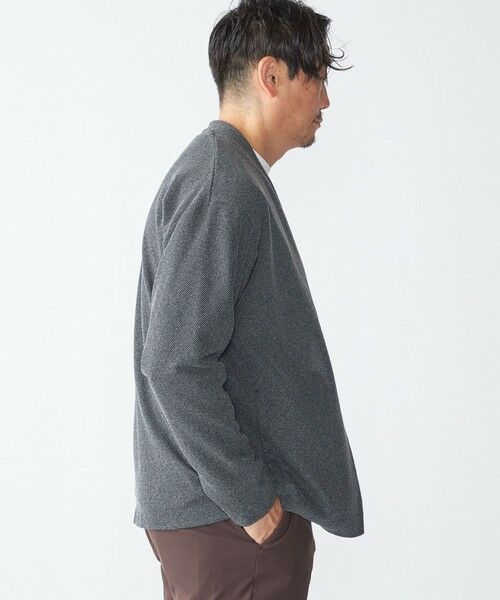 SHIPS / シップス カーディガン・ボレロ | SHIPS:〈手洗い可能〉ドビー メッシュ ノーカラー カーディガン | 詳細3