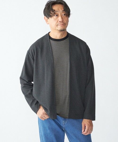 SHIPS / シップス カーディガン・ボレロ | SHIPS:〈手洗い可能〉ドビー メッシュ ノーカラー カーディガン | 詳細9