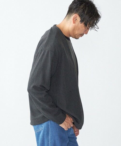 SHIPS / シップス カーディガン・ボレロ | SHIPS:〈手洗い可能〉ドビー メッシュ ノーカラー カーディガン | 詳細10