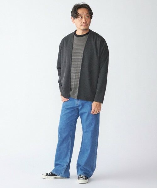 SHIPS / シップス カーディガン・ボレロ | SHIPS:〈手洗い可能〉ドビー メッシュ ノーカラー カーディガン | 詳細11
