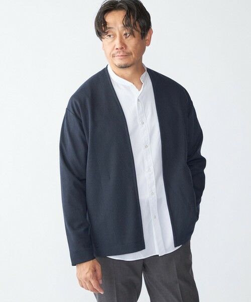 SHIPS / シップス カーディガン・ボレロ | SHIPS:〈手洗い可能〉ドビー メッシュ ノーカラー カーディガン | 詳細18