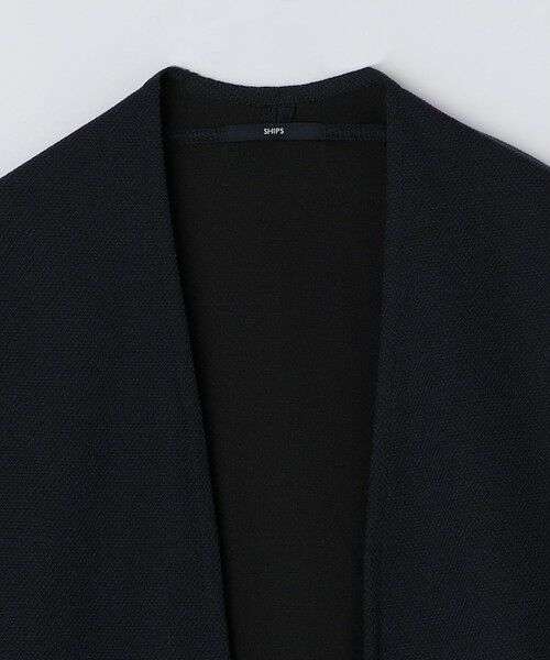 SHIPS / シップス カーディガン・ボレロ | SHIPS:〈手洗い可能〉ドビー メッシュ ノーカラー カーディガン | 詳細24
