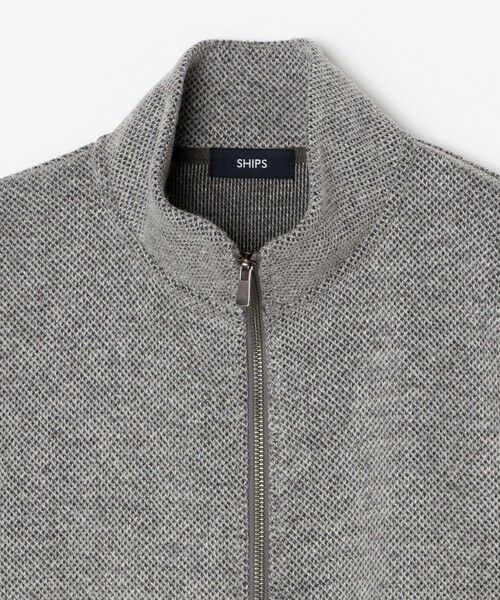 SHIPS / シップス カーディガン・ボレロ | SHIPS:〈手洗い可能〉ウール ポリエステル ループ ドライバーズ ニット ジップ カーディガン | 詳細5
