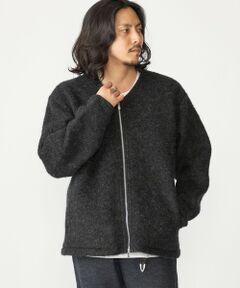 SHIPS / シップス カーディガン・ボレロ | SHIPS: ブラッシュド ウール Vネック ジップ カーディガン