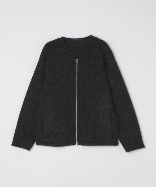 SHIPS / シップス カーディガン・ボレロ | SHIPS: ブラッシュド ウール Vネック ジップ カーディガン | 詳細3