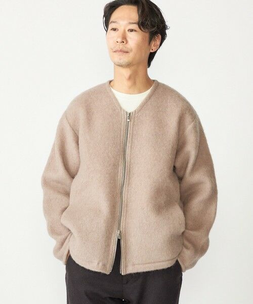 SHIPS / シップス カーディガン・ボレロ | SHIPS: ブラッシュド ウール Vネック ジップ カーディガン | 詳細6