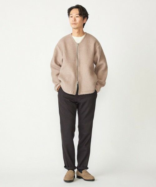 SHIPS / シップス カーディガン・ボレロ | SHIPS: ブラッシュド ウール Vネック ジップ カーディガン | 詳細5