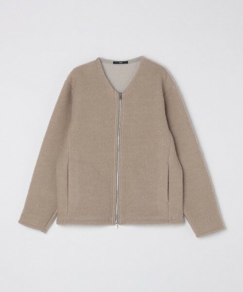SHIPS / シップス カーディガン・ボレロ | SHIPS: ブラッシュド ウール Vネック ジップ カーディガン | 詳細7
