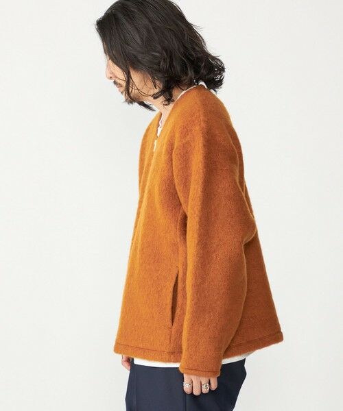 SHIPS / シップス カーディガン・ボレロ | SHIPS: ブラッシュド ウール Vネック ジップ カーディガン | 詳細15