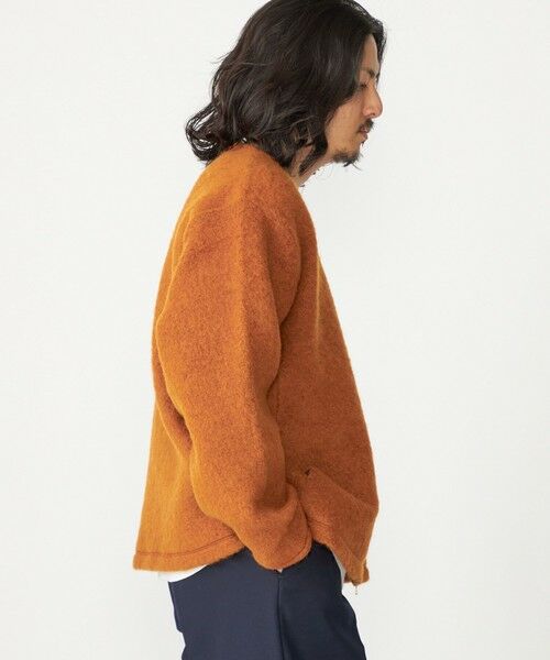 SHIPS / シップス カーディガン・ボレロ | SHIPS: ブラッシュド ウール Vネック ジップ カーディガン | 詳細17