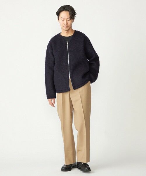 SHIPS / シップス カーディガン・ボレロ | SHIPS: ブラッシュド ウール Vネック ジップ カーディガン | 詳細25
