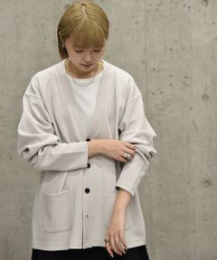 SHIPS / シップス カーディガン・ボレロ | City Ambient Products: Wフェイス カノコ Vネック カーディガン