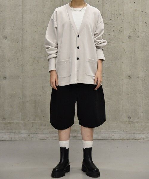 SHIPS / シップス カーディガン・ボレロ | City Ambient Products: Wフェイス カノコ Vネック カーディガン | 詳細2