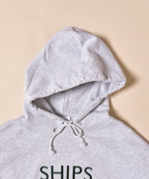 SHIPS / シップス パーカー | SU:【一部WEB限定カラー】SHIPS ロゴ ビッグシルエット エンブロイダリー パーカー(トレーナー) | 詳細4