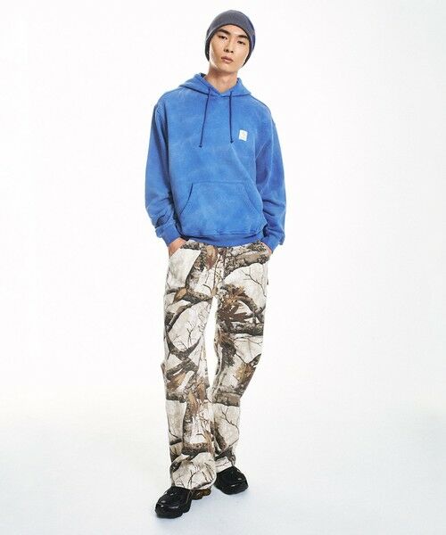 SHIPS / シップス パーカー | City Ambient Products: フロスト フェード スクエアロゴ スウェット パーカー | 詳細13