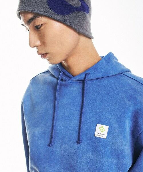 SHIPS / シップス パーカー | City Ambient Products: フロスト フェード スクエアロゴ スウェット パーカー | 詳細15