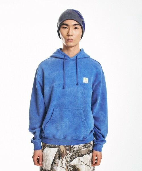 SHIPS / シップス パーカー | City Ambient Products: フロスト フェード スクエアロゴ スウェット パーカー | 詳細9