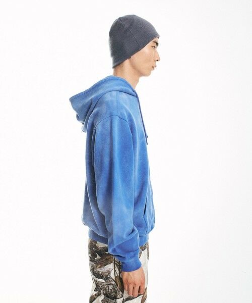 SHIPS / シップス パーカー | City Ambient Products: フロスト フェード スクエアロゴ スウェット パーカー | 詳細12