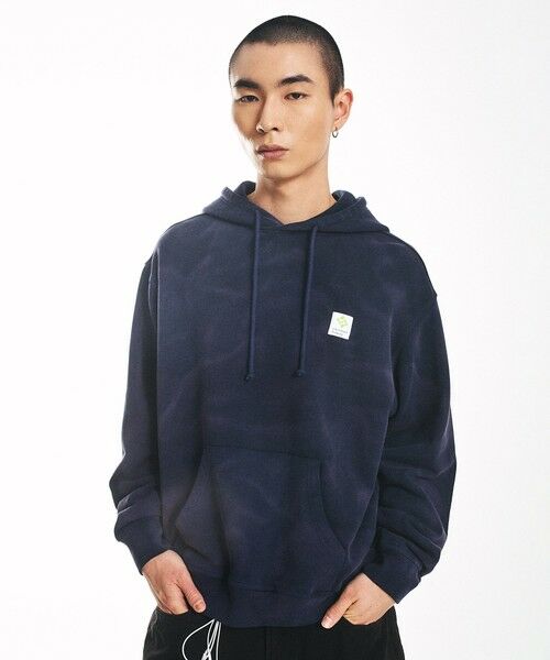 SHIPS / シップス パーカー | City Ambient Products: フロスト フェード スクエアロゴ スウェット パーカー | 詳細27