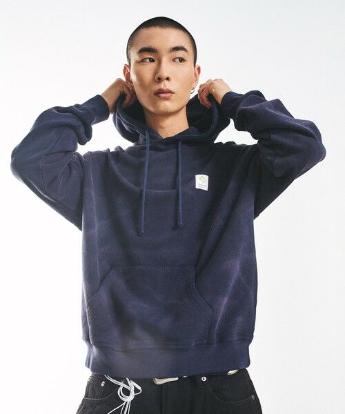 SHIPS / シップス パーカー | City Ambient Products: フロスト フェード スクエアロゴ スウェット パーカー | 詳細28