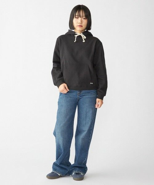 SHIPS / シップス パーカー | 【WEB限定】SHIPS: マイクロ SHIPS 刺繍 ロゴ 裏毛 スウェット プルオーバーパーカー | 詳細4