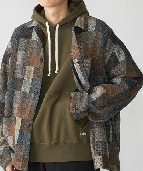 SHIPS / シップス パーカー | 【WEB限定】SHIPS: マイクロ SHIPS 刺繍 ロゴ 裏毛 スウェット プルオーバーパーカー | 詳細25