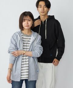 SHIPS / シップス パーカー | 【WEB限定】SHIPS: マイクロ SHIPS 刺繍 ロゴ 裏毛 スウェット ジップ パーカー