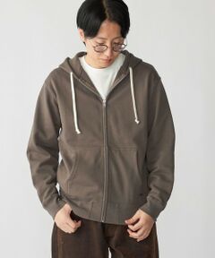 SHIPS / シップス パーカー | 【WEB限定】SHIPS: マイクロ SHIPS 刺繍 ロゴ 裏毛 スウェット ジップ パーカー