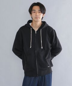 SHIPS / シップス パーカー | 【WEB限定】SHIPS: マイクロ SHIPS 刺繍 ロゴ 裏毛 スウェット ジップ パーカー