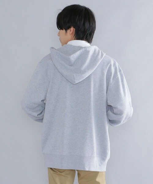 SHIPS / シップス パーカー | 【WEB限定】SHIPS: マイクロ SHIPS 刺繍 ロゴ 裏毛 スウェット ジップ パーカー | 詳細7