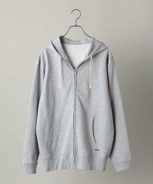 SHIPS / シップス パーカー | 【WEB限定】SHIPS: マイクロ SHIPS 刺繍 ロゴ 裏毛 スウェット ジップ パーカー | 詳細11
