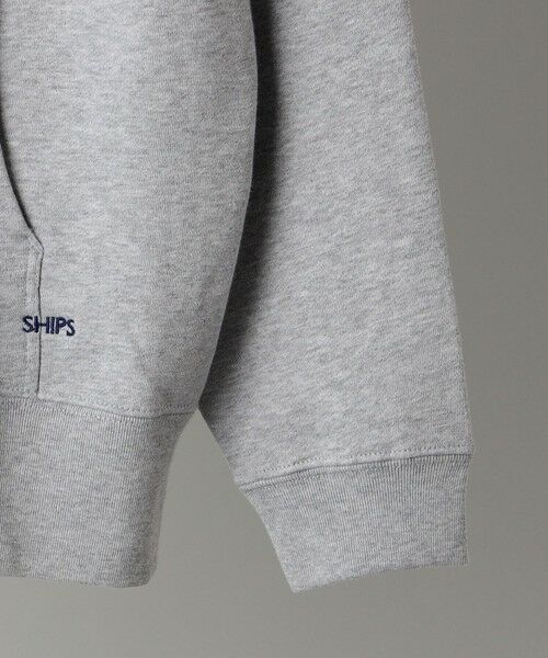 SHIPS / シップス パーカー | 【WEB限定】SHIPS: マイクロ SHIPS 刺繍 ロゴ 裏毛 スウェット ジップ パーカー | 詳細13
