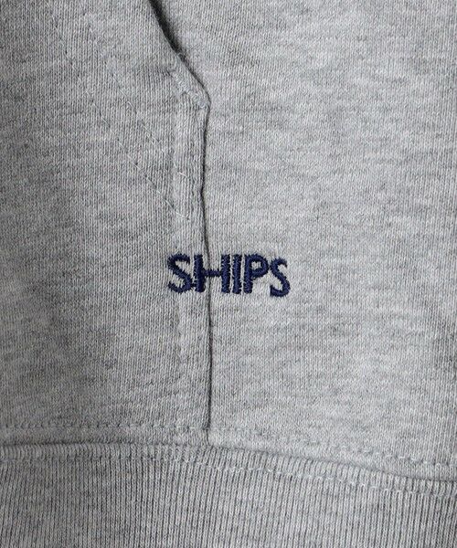 SHIPS / シップス パーカー | 【WEB限定】SHIPS: マイクロ SHIPS 刺繍 ロゴ 裏毛 スウェット ジップ パーカー | 詳細14