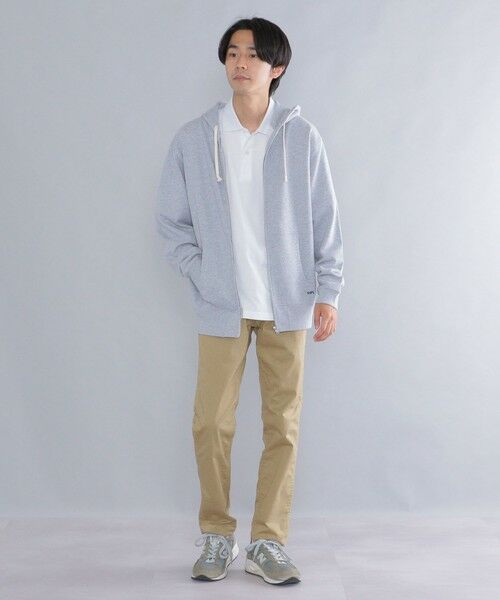 SHIPS / シップス パーカー | 【WEB限定】SHIPS: マイクロ SHIPS 刺繍 ロゴ 裏毛 スウェット ジップ パーカー | 詳細1