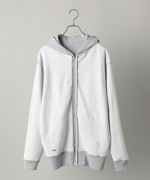 SHIPS / シップス パーカー | 【WEB限定】SHIPS: マイクロ SHIPS 刺繍 ロゴ 裏毛 スウェット ジップ パーカー | 詳細18