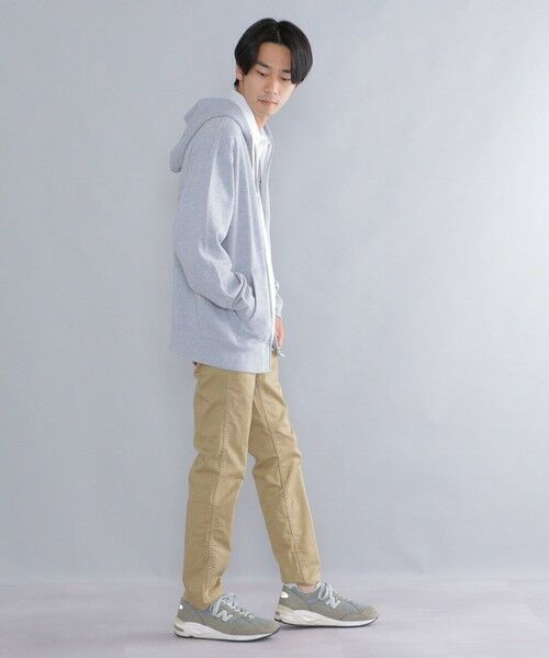 SHIPS / シップス パーカー | 【WEB限定】SHIPS: マイクロ SHIPS 刺繍 ロゴ 裏毛 スウェット ジップ パーカー | 詳細4