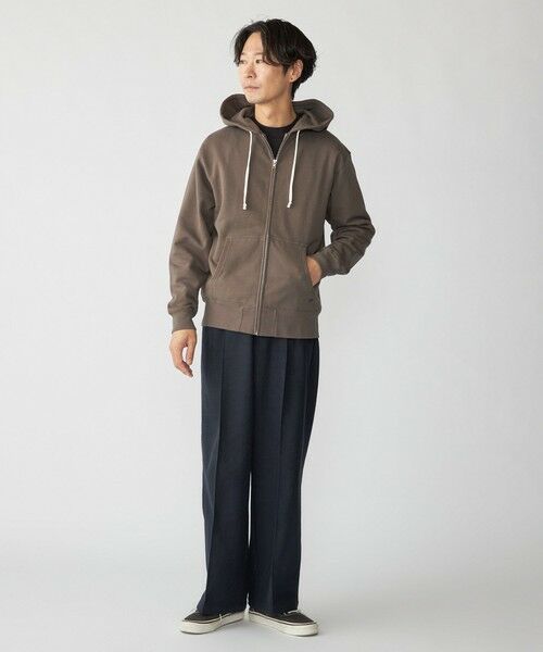 SHIPS / シップス パーカー | 【WEB限定】SHIPS: マイクロ SHIPS 刺繍 ロゴ 裏毛 スウェット ジップ パーカー | 詳細22