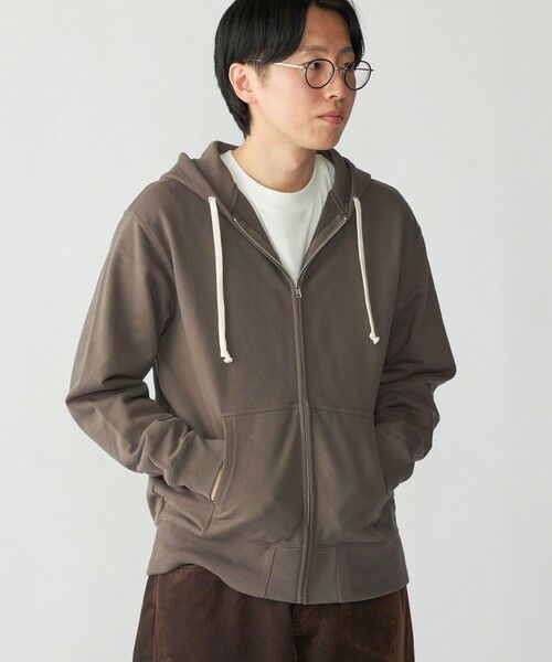 SHIPS / シップス パーカー | 【WEB限定】SHIPS: マイクロ SHIPS 刺繍 ロゴ 裏毛 スウェット ジップ パーカー | 詳細24