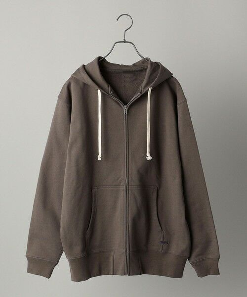 SHIPS / シップス パーカー | 【WEB限定】SHIPS: マイクロ SHIPS 刺繍 ロゴ 裏毛 スウェット ジップ パーカー | 詳細26