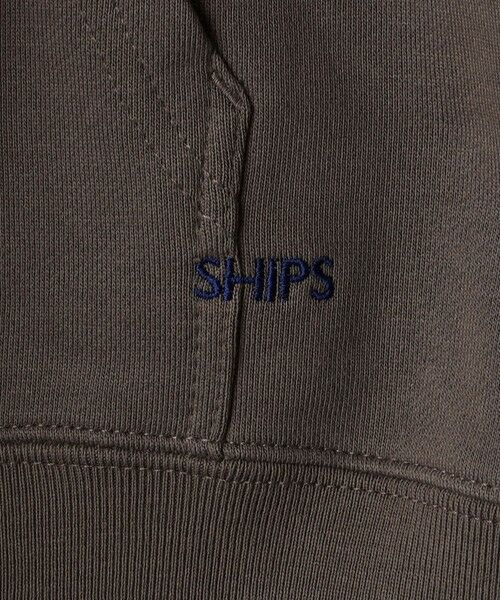 SHIPS / シップス パーカー | 【WEB限定】SHIPS: マイクロ SHIPS 刺繍 ロゴ 裏毛 スウェット ジップ パーカー | 詳細27