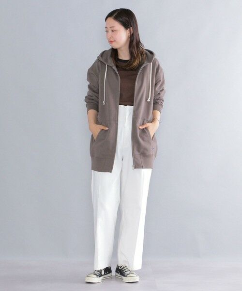 SHIPS / シップス パーカー | 【WEB限定】SHIPS: マイクロ SHIPS 刺繍 ロゴ 裏毛 スウェット ジップ パーカー | 詳細20