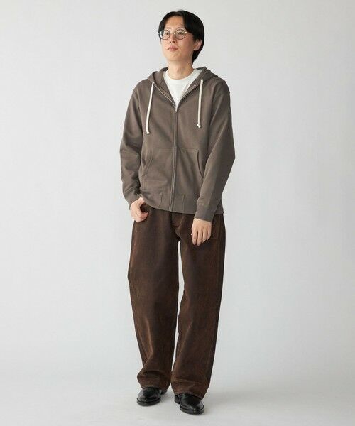 SHIPS / シップス パーカー | 【WEB限定】SHIPS: マイクロ SHIPS 刺繍 ロゴ 裏毛 スウェット ジップ パーカー | 詳細21