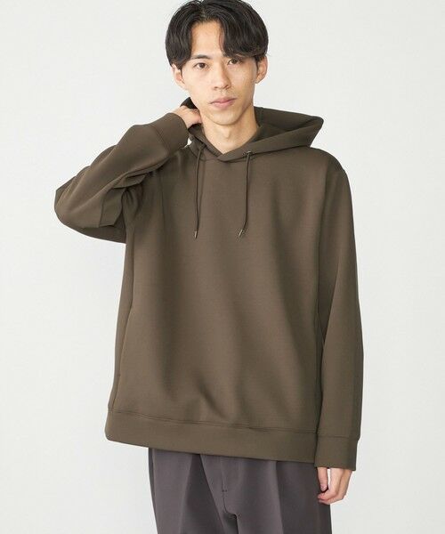 SHIPS / シップス パーカー | SHIPS:〈手洗い可能〉ハイゲージ ミラノリブ ポンチ パーカー(ブラウン)