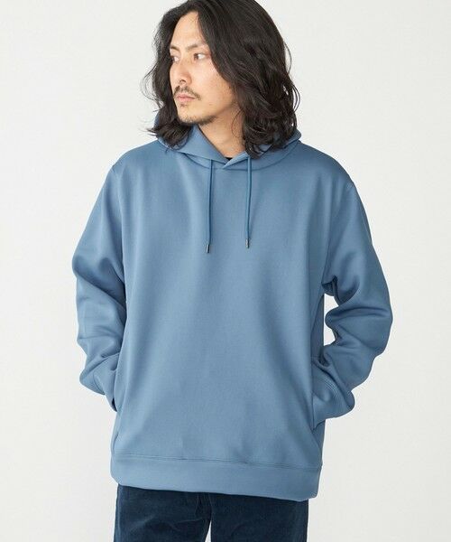 SHIPS / シップス パーカー | SHIPS:〈手洗い可能〉ハイゲージ ミラノリブ ポンチ パーカー(ライトブルー)