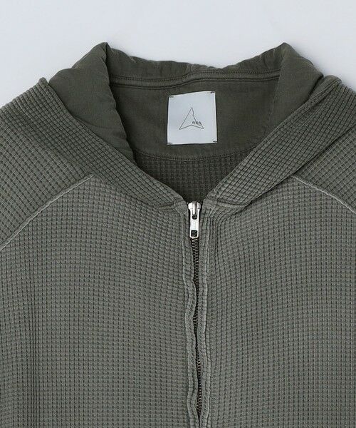 SHIPS / シップス パーカー | ROA: BEE SUN FADED WAFFLE ZIP UP HOODIE | 詳細3