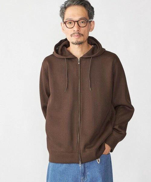 SHIPS / シップス パーカー | SHIPS:〈吸水速乾/通気性〉メッシュ ダブルニット ジップ パーカー(ブラウン)